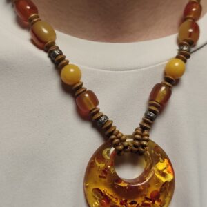Vintage Bernsteinkette 20. Jh.